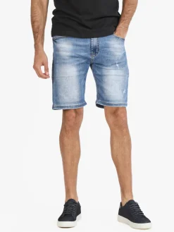 Max & Liu Bermuda uomo in jeans con strappi