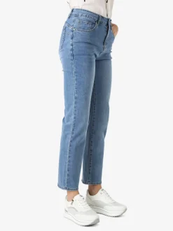 Max & Liu Jeans donna a gamba dritta taglie grandi - jeans