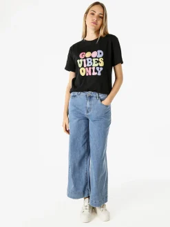Max & Liu Jeans donna a gamba larga - jeans