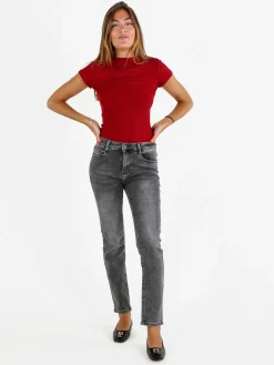 Max & Liu Jeans donna a sigaretta - grigio