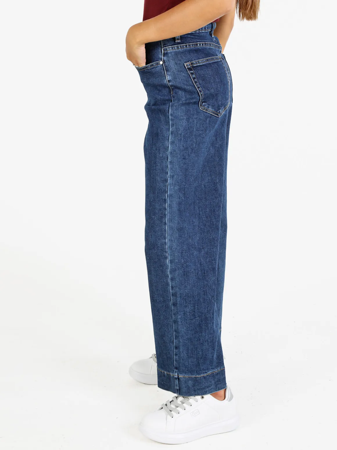 Max & Liu Jeans donna a vita alta e gamba larga - jeans