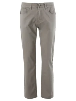 Max & Liu Pantaloni casual da uomo in cotone taglie grandi - fango