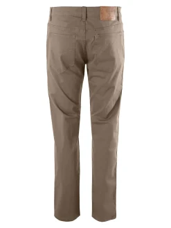 Max & Liu Pantaloni casual da uomo in cotone taglie grandi - marrone