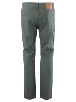 Max & Liu Pantaloni casual da uomo in cotone taglie grandi - militare