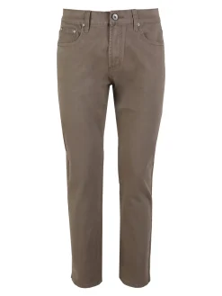 Max & Liu Pantaloni da uomo regular fit in cotone taglie grandi - taupe