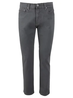 Max & Liu Pantaloni da uomo regular fit in cotone taglie grandi - grigio scuro