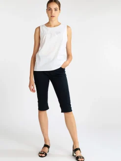 Max & Liu Pantaloni donna a pinocchietto in cotone