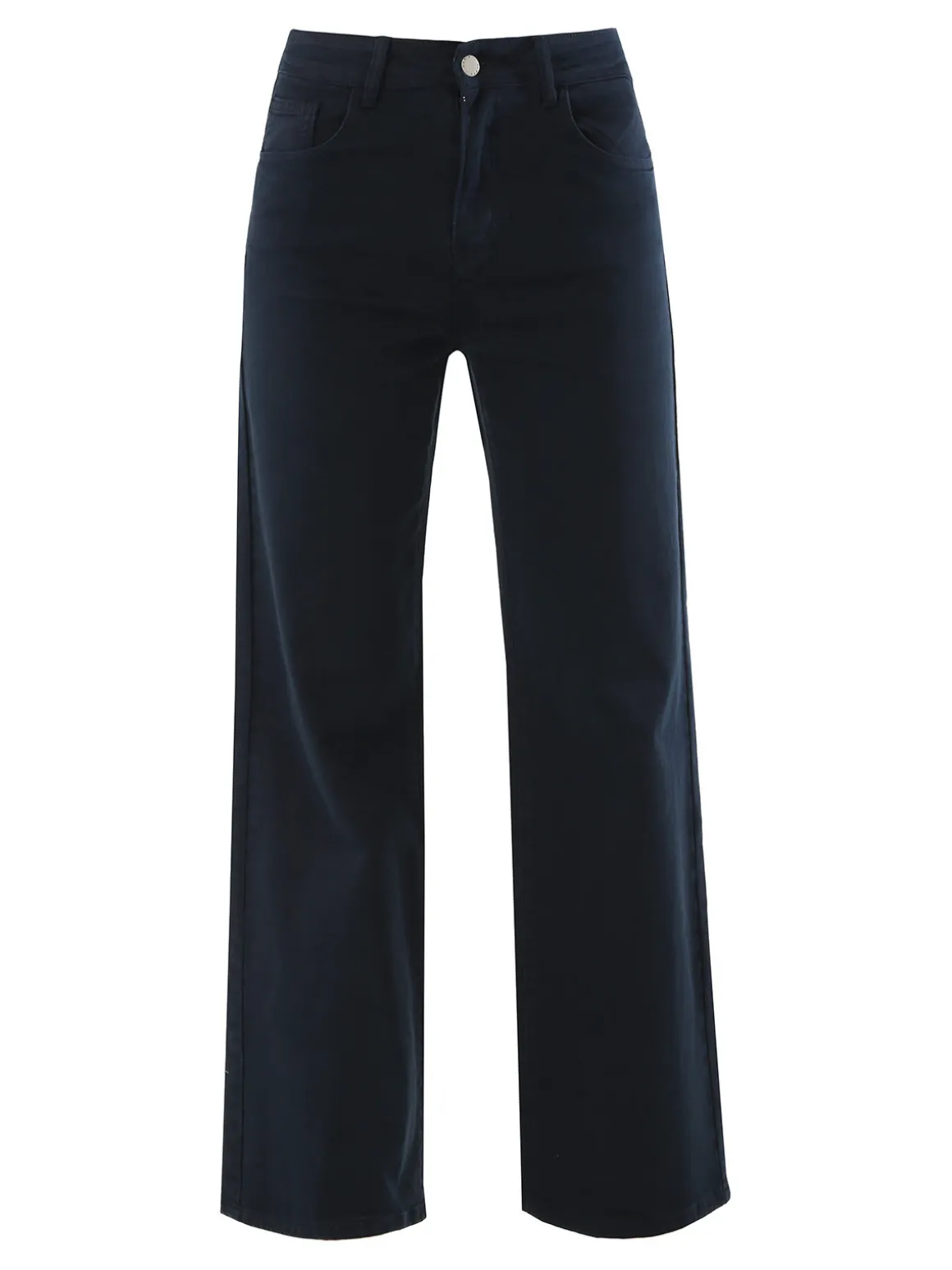 Max & Liu Pantaloni donna jeans a gamba larga - blu scuro