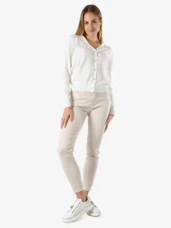 Max & Liu Pantaloni donna push-up - beige