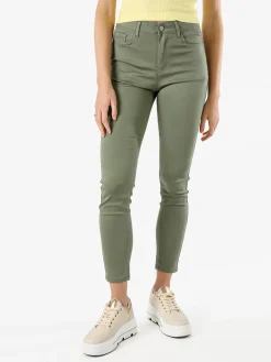 Max & Liu Pantaloni donna push-up - verde