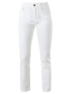 Max & Liu Pantaloni regular da donna - bianco