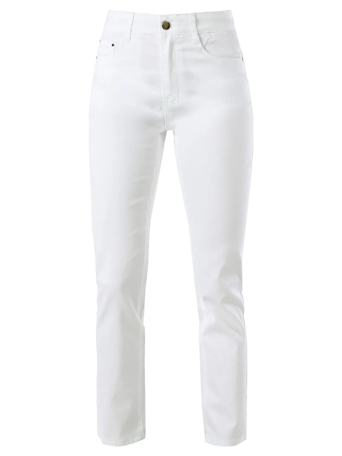 Max & Liu Pantaloni regular da donna - bianco