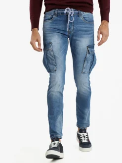 Max Tre Jeans da uomo slim fit con tasconi
