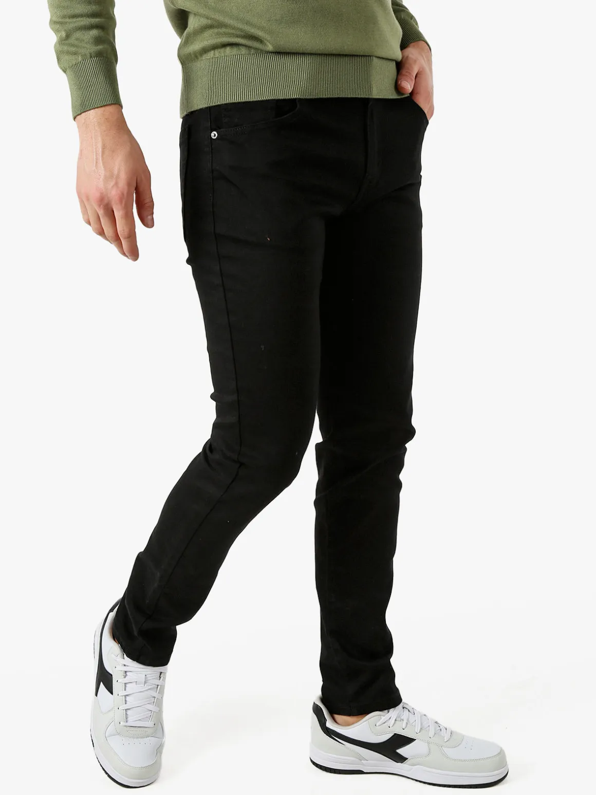 Max Tre Pantaloni jeans skinny da uomo - nero