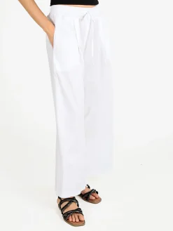 Maya Pantaloni donna a gamba larga in cotone