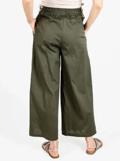 Maya Pantaloni donna a gamba larga in cotone