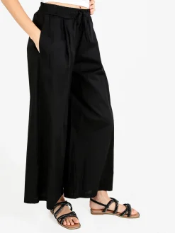 Maya Pantaloni donna a gamba larga in cotone