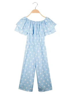 Mec Girl Tuta jumpsuite da bambina a pois