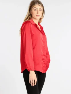 Mediya Camicia donna effetto lucido
