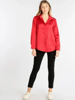 Mediya Camicia donna effetto lucido
