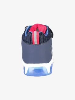 Melania Sneakers alte da bambino con luci e cinturino a strappo