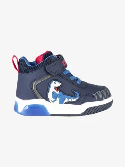 Melania Sneakers alte da bambino con luci e cinturino a strappo