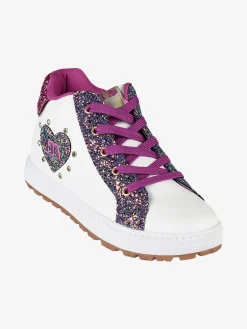 Melania Sneakers alte da ragazza con paillettes colorate
