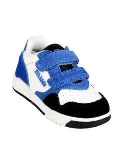 Melania Sneakers bicolor da bambino con strappi