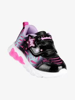Melania Sneakers da bambina con strappo e luci