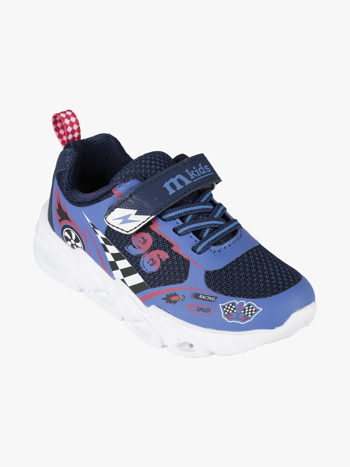 Melania Sneakers da bambino con luci e cinturino a strappo