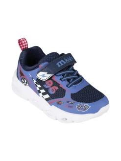 Melania Sneakers da bambino con luci e cinturino a strappo