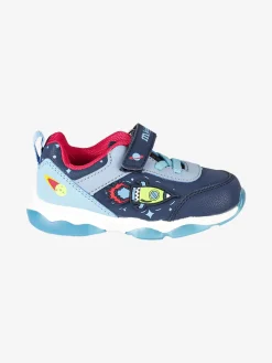 Melania Sneakers da bambino con luci e cintuino a strappo