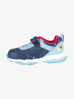Melania Sneakers da bambino con luci e cintuino a strappo