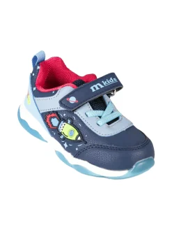 Melania Sneakers da bambino con luci e cintuino a strappo