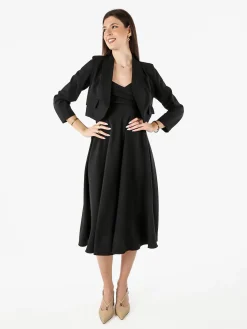 Melitea Blazer corto da donna elegante - nero