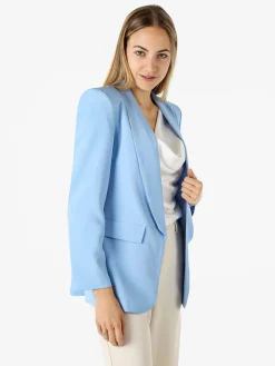 Melitea Blazer donna aperto - azzurro