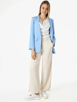 Melitea Blazer donna aperto - azzurro
