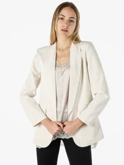 Melitea Blazer donna aperto - beige