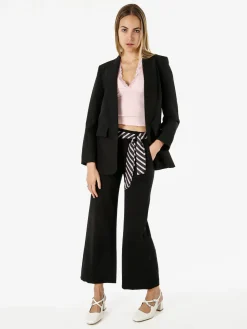 Melitea Blazer donna aperto - nero