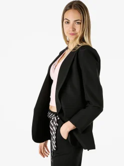 Melitea Blazer donna aperto - nero
