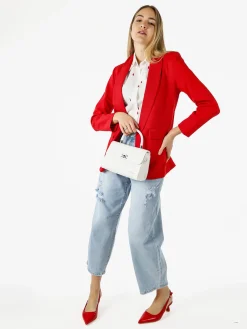 Melitea Blazer donna aperto - rosso