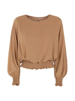 Melitea Blusa donna in voilè con maniche a pipistrello