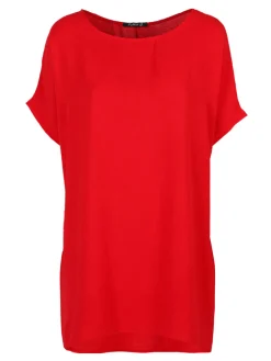 Melitea Maxi blusa donna a maniche corte