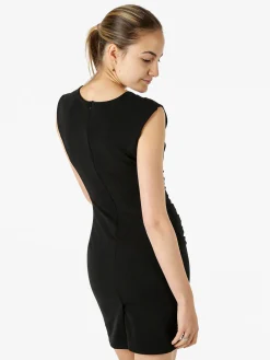 Melitea Vestito smanicato da donna a tubino - nero