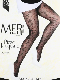 Meri Collant 20 denari con pizzo