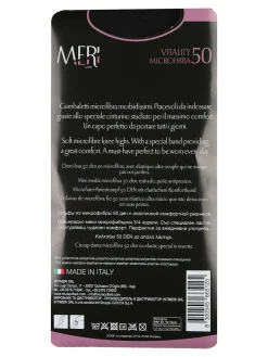 Meri Confezione da 2 gambaletti donna 50 denari - nero