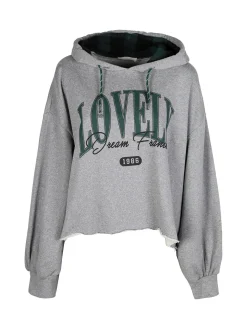 Miho'S Felpa donna oversize con cappuccio