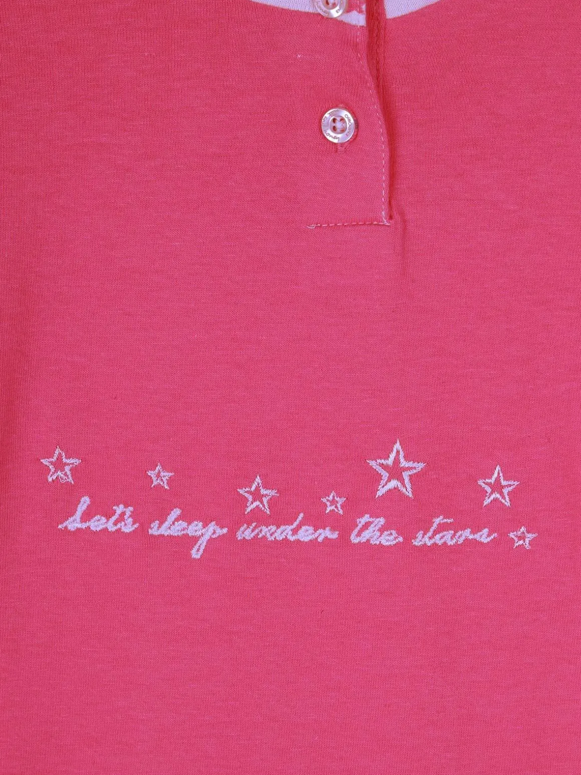 Milk And Honey Pigiama lungo in cotone con stelle