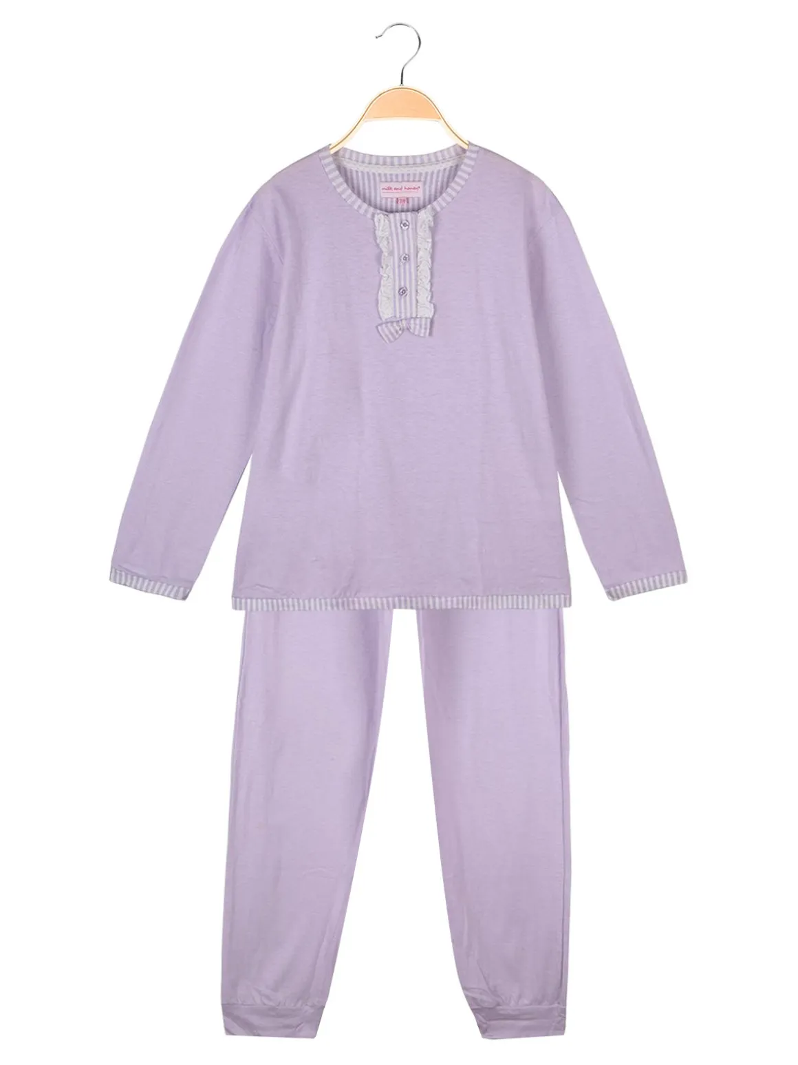 Milk And Honey Pigiama serafino in cotone