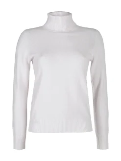 Mimoii Maglione dolcevita da donna in misto lana e cashemere